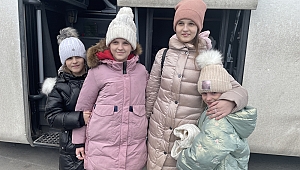 UKRAYNA’DAN TAHLİYE EDİLEN ÇOCUKLAR AİLESİNE KAVUŞACAK