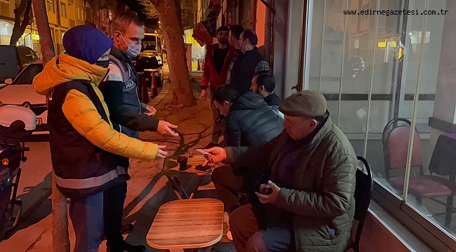 KAHVEHANELERDE DENETİM YAPILDI