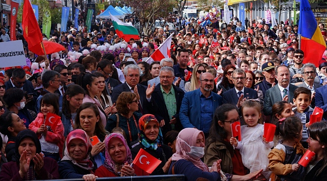 ULUSLARARASI EDİRNE 23 NİSAN ÇOCUK BİLİM FESTİVALİ BAŞLADI