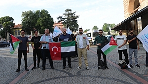 EDİRNE'DE MAVİ MARMARA SALDIRISI PROTESTO EDİLDİ