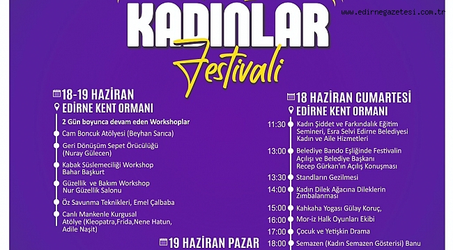 TRAKYA ÜRETEN KADINLAR FESTİVALİ, 18-19 HAZİRAN’DA