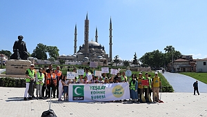 YEŞİLAYIN KÜÇÜK GÖNÜLLÜLERİ TEMİZ ÇEVRE İÇİN İZMARİT TOPLADI
