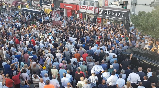 KILIÇDAROĞLU’NUN ESNAF ZİYARETİ MİTİNGE DÖNÜŞTÜ
