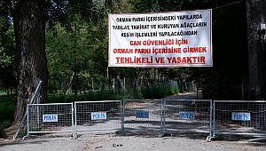 ORMAN İŞLETME MÜDÜRLÜĞÜ, KENT ORMANINA GİRİŞLERİ YASAKLADI