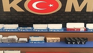 EDİRNE'DE ÇOK MİKTARDA MAKARON VE ELEKTRONİK SİGARA KARTUŞU ELE GEÇİRİLDİ