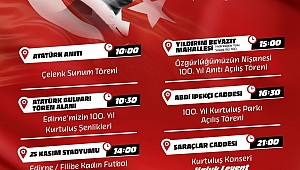 GÜRKAN, TÜM EDİRNE HALKINI 100. YIL COŞKUSUNA DAVET ETTİ