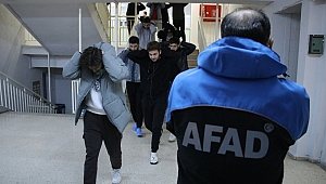 TRAKYA'DAKİ KYK YURTLARINDA DEPREM TATBİKATLARI YAPILDI