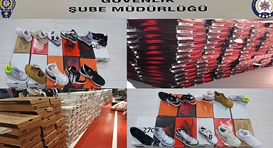 EDİRNE'DE ÇOK SAYIDA TAKLİT AYAKKABI ELE GEÇİRİLDİ