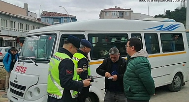 İPSALA İLÇESİNDE OKUL SERVİSLERİ DENETLENDİ