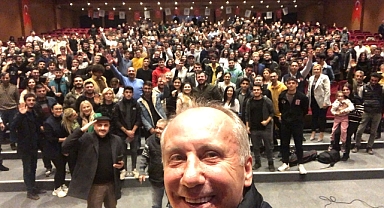 MUHARREM İNCE, EDİRNE'DE GENÇLERLE BİR ARAYA GELDİ