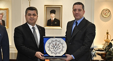 TBB BAŞKANI SAĞKAN, EDİRNE VALİSİ KIRBIYIK'I ZİYARET ETTİ
