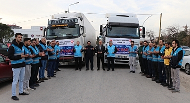 EDİRNE'DE YARDIM SEFERBERLİĞİ SÜRÜYOR