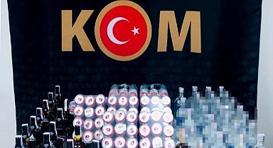 EDİRNE'DE 118 ŞİŞE KAÇAK İÇKİ ELE GEÇİRİLDİ