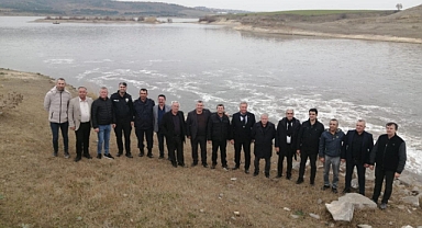 İPSALA KAYMAKAMI ÖMER SEVGİLİ BARAJLARDA İNCELEMEDE BULUNDU