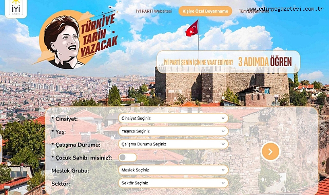 İYİ PARTİ'DEN KİŞİYE ÖZEL SEÇİM BEYANNAMESİ