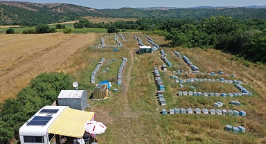 BAL ÜRETİMİ İÇİN MUĞLA'DAN EDİRNE'YE GELDİLER