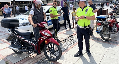 SARAÇLAR CADDESİ'NDE TRAFİK DENETİMİ