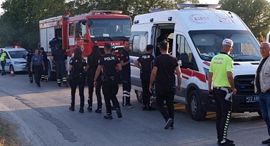 EDİRNE'DE TRAFİK KAZASI: 1 YARALI
