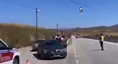 GÖÇMEN KAÇAKÇILARINA HAVA DESTEKLİ OPERASYON