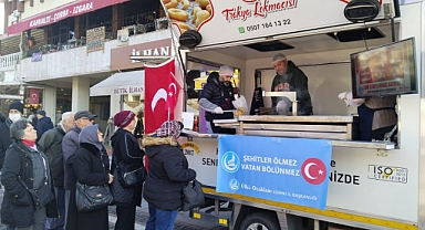 ŞEHİTLERİMİZ İÇİN LOKMA DAĞITILDI