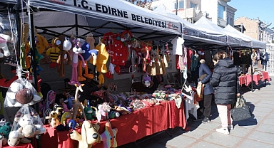 ÜRETİCİ KADINLAR EDİRNELİLERDEN DESTEK BEKLİYOR