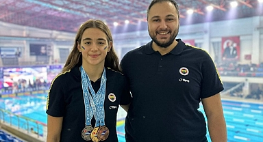 YÜZÜCÜ BEYZA IŞIK, TÜRKİYE ŞAMPİYONASINDA 4 MADALYA KAZANDI