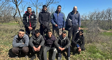 9 düzensiz göçmen yakalandı