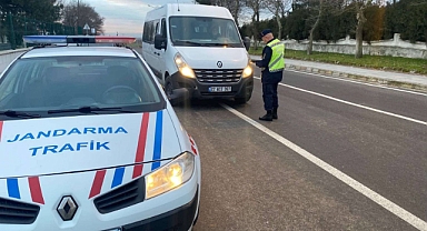Jandarma okul servislerini denetledi