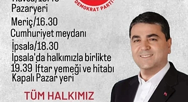 Uysal Edirne’nin ilçelerine geliyor