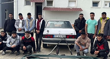 Edirne'de 15 düzensiz göçmen yakalandı