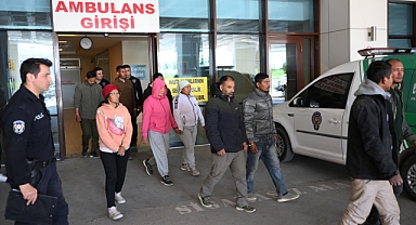 Konteynerde 10 düzensiz göçmen yakalandı