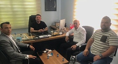 Aykaç,Çelik ve Tekin’den Şenol'a hayırlı olsun ziyareti