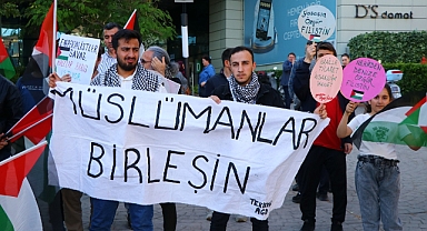 İsrail'in Gazze'ye yönelik saldırıları protesto edildi
