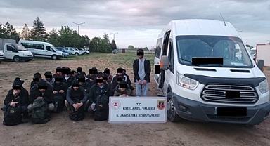 Kırklareli ve Edirne'de 65 düzensiz göçmen yakalandı