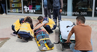 Sahipsiz köpekten kaçarken otomobilin çarptığı kişi yaralandı
