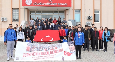 Süloğlu ilçesinde Gençlik Haftası dolayısıyla gençlik yürüyüşü yapıldı