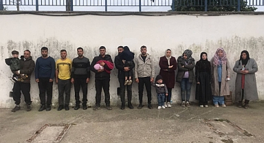 16 düzensiz göçmen yakalandı
