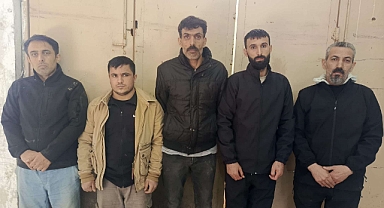 5 düzensiz göçmen yakalandı