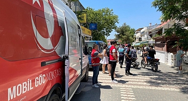 İl Göç İdaresi ve jandarma ekipleri sahil bölgesinde denetim yaptı