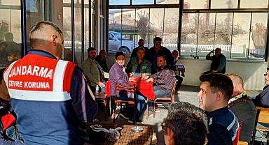 Jandarma kuraklık ve çölleşme konusunda vatandaşlara bilgi verdi