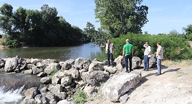 Tunca Nehri'nde kuraklık nedeniyle kontrollü sulamaya geçildi