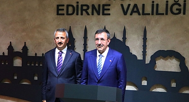Cumhurbaşkanı Yardımcısı Yılmaz'dan Edirne Valiliğine ziyaret