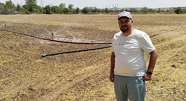 Edirne çiftçisini elektrik çarptı