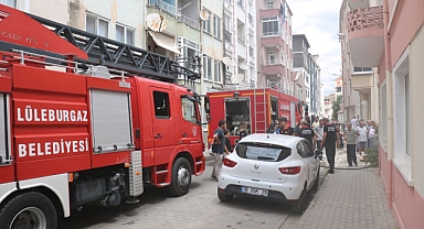 Evde çıkan yangın söndürüldü