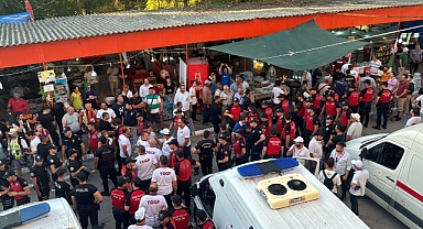 Hakemler güvenlik önlemleriyle çıkarıldı