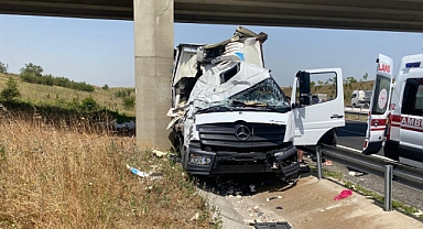 KAMYON SÜRÜCÜSÜ YARALANDI