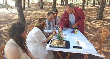 Ormanda nikah kıydılar