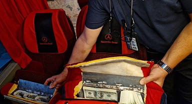 Otobüs koltuklarında 940 bin dolar bulundu