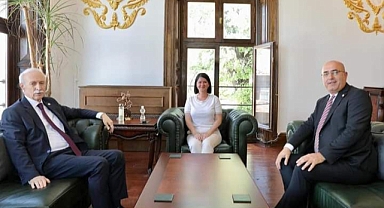 Yeni rektörden Başkan Akın'a ziyaret