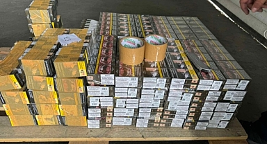 14 bin paket kaçak sigara yakalandı